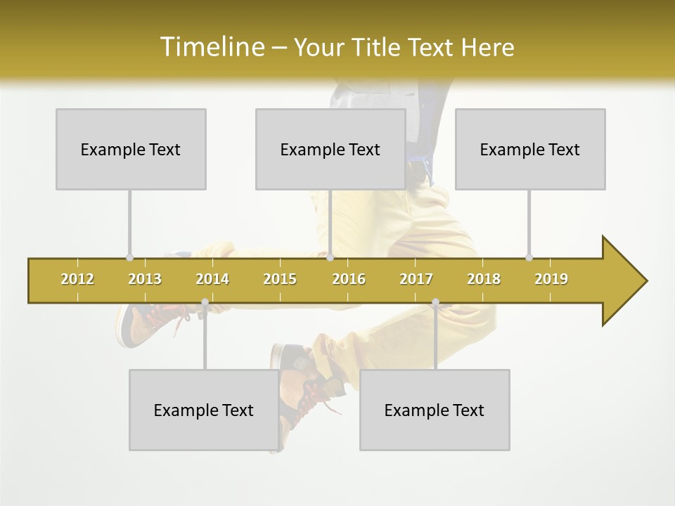 Exercising Posing Fitness PowerPoint Template