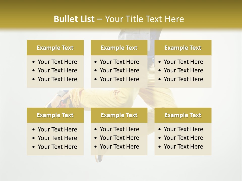 Exercising Posing Fitness PowerPoint Template