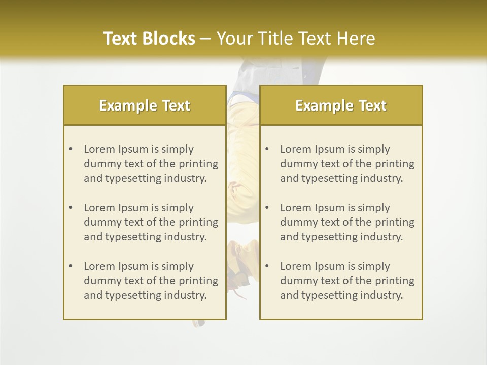 Exercising Posing Fitness PowerPoint Template