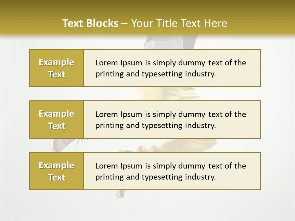Exercising Posing Fitness PowerPoint Template