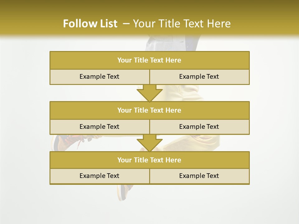Exercising Posing Fitness PowerPoint Template