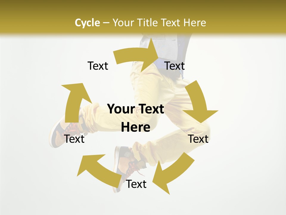 Exercising Posing Fitness PowerPoint Template