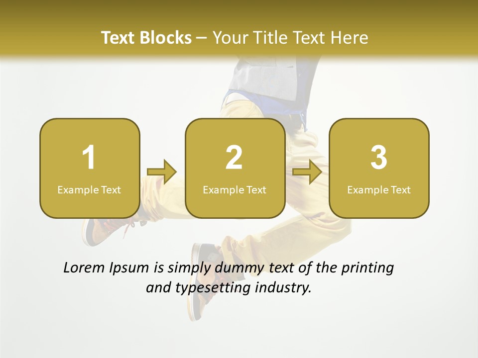 Exercising Posing Fitness PowerPoint Template