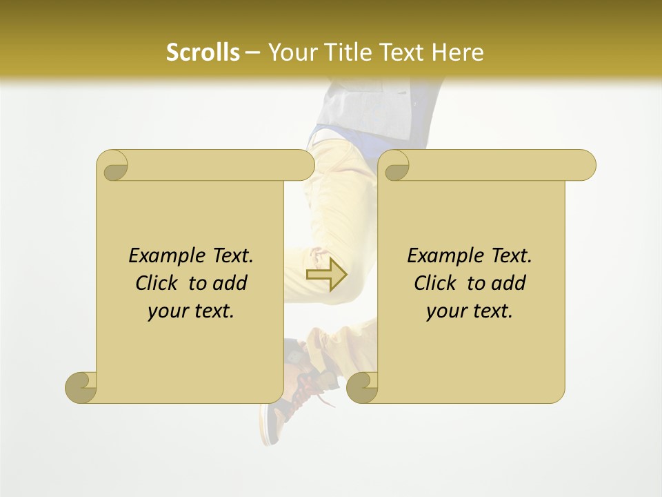 Exercising Posing Fitness PowerPoint Template