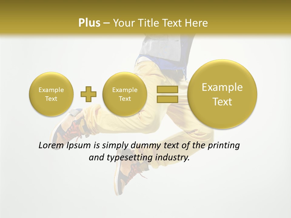 Exercising Posing Fitness PowerPoint Template