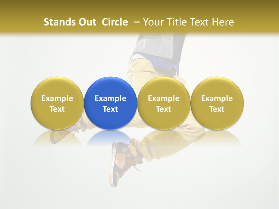 Exercising Posing Fitness PowerPoint Template