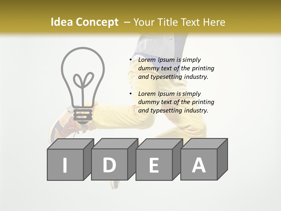 Exercising Posing Fitness PowerPoint Template