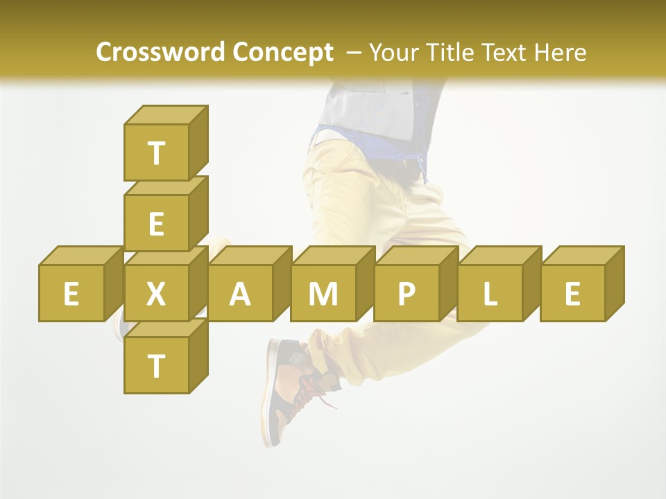 Exercising Posing Fitness PowerPoint Template