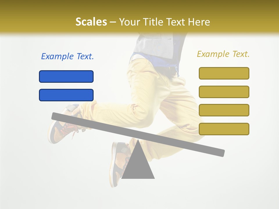 Exercising Posing Fitness PowerPoint Template