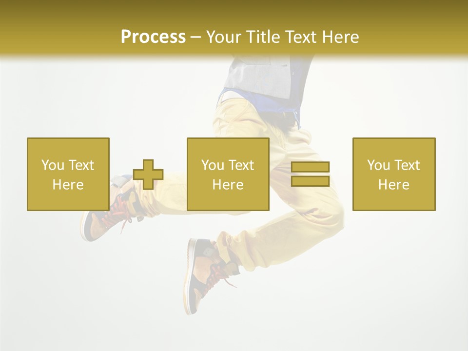 Exercising Posing Fitness PowerPoint Template