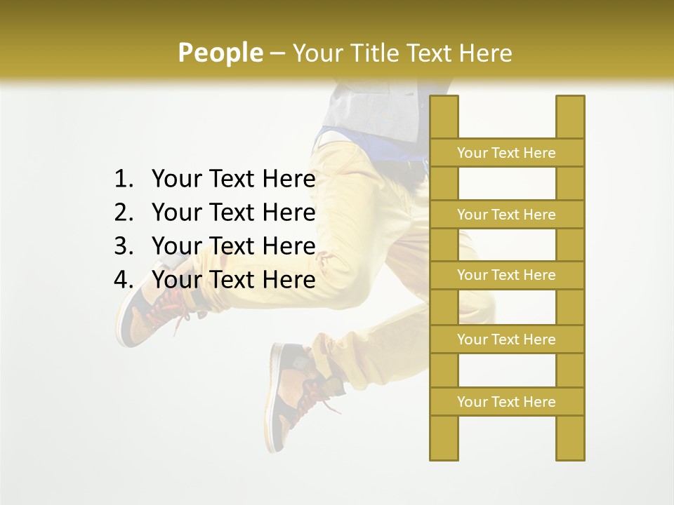 Exercising Posing Fitness PowerPoint Template