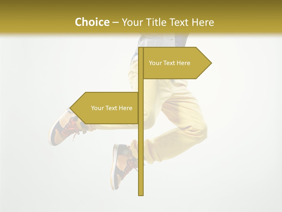 Exercising Posing Fitness PowerPoint Template