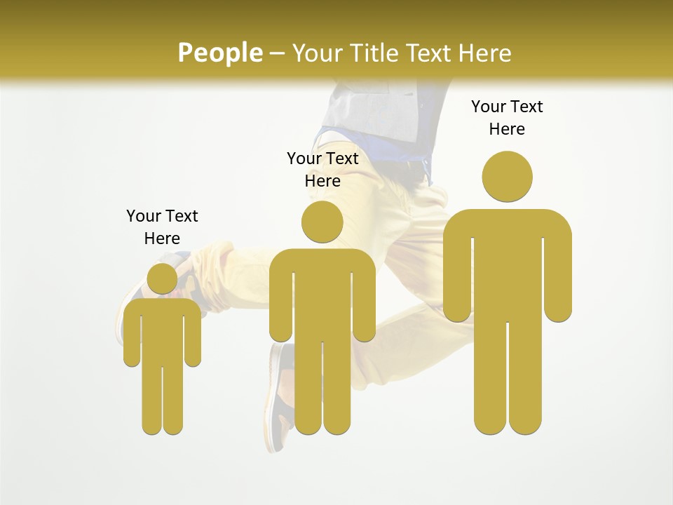 Exercising Posing Fitness PowerPoint Template