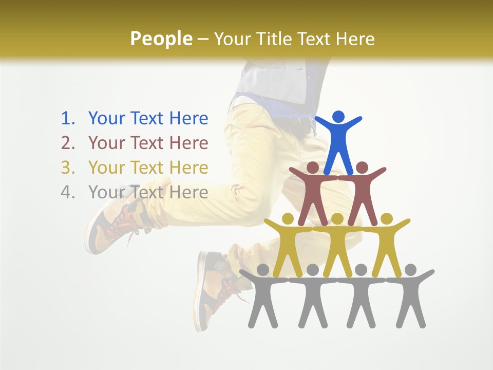 Exercising Posing Fitness PowerPoint Template