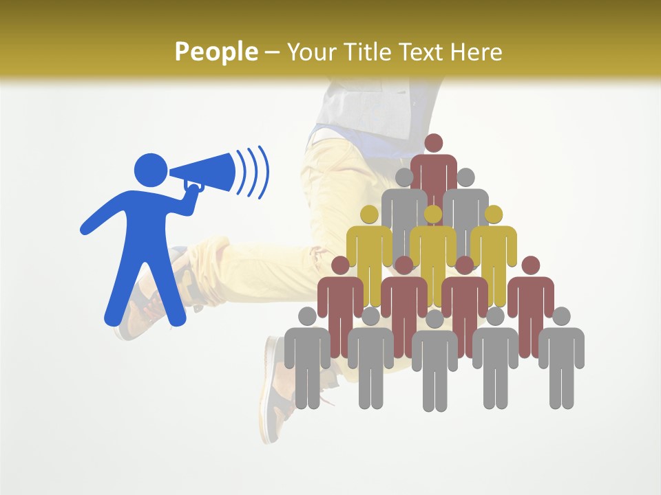 Exercising Posing Fitness PowerPoint Template