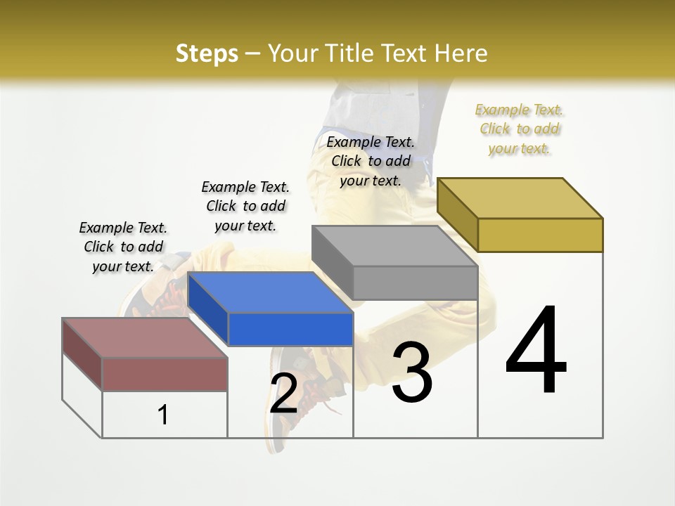 Exercising Posing Fitness PowerPoint Template
