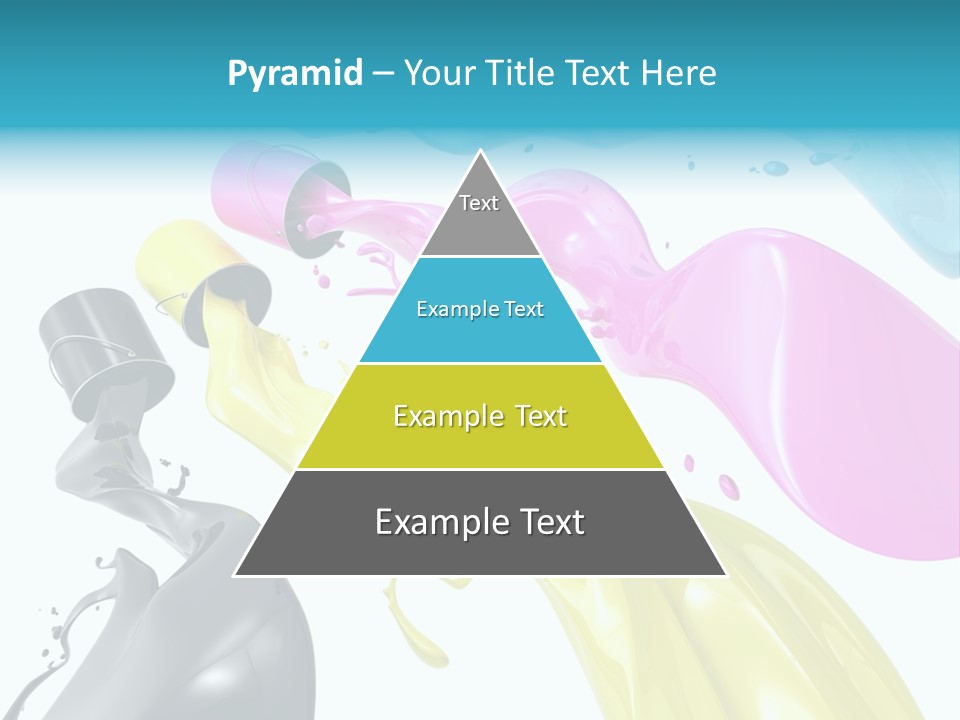 Cyan Jelly Art PowerPoint Template