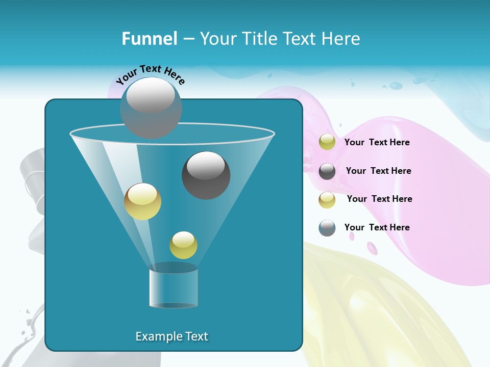 Cyan Jelly Art PowerPoint Template