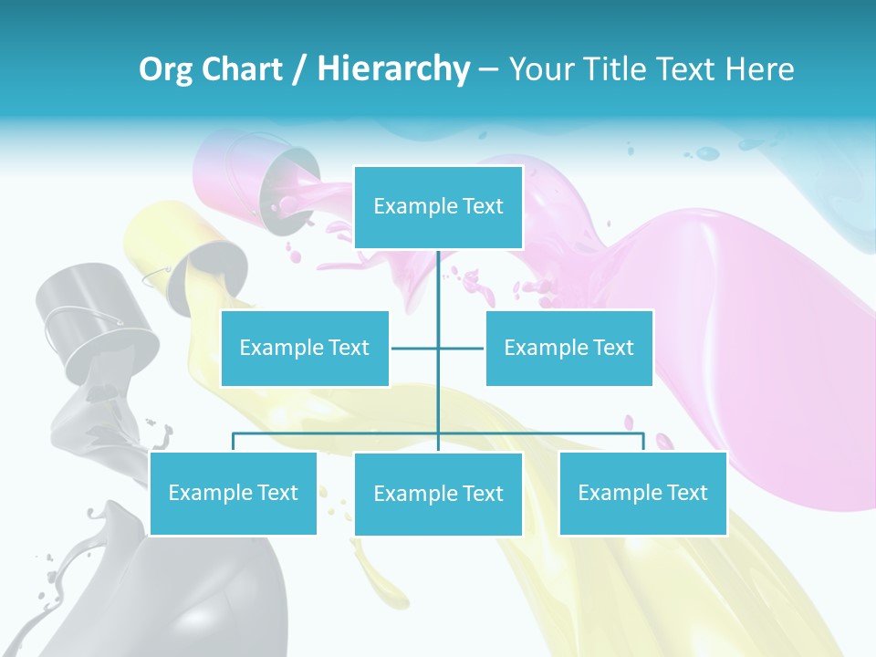 Cyan Jelly Art PowerPoint Template