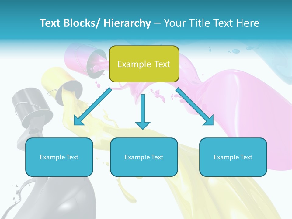 Cyan Jelly Art PowerPoint Template