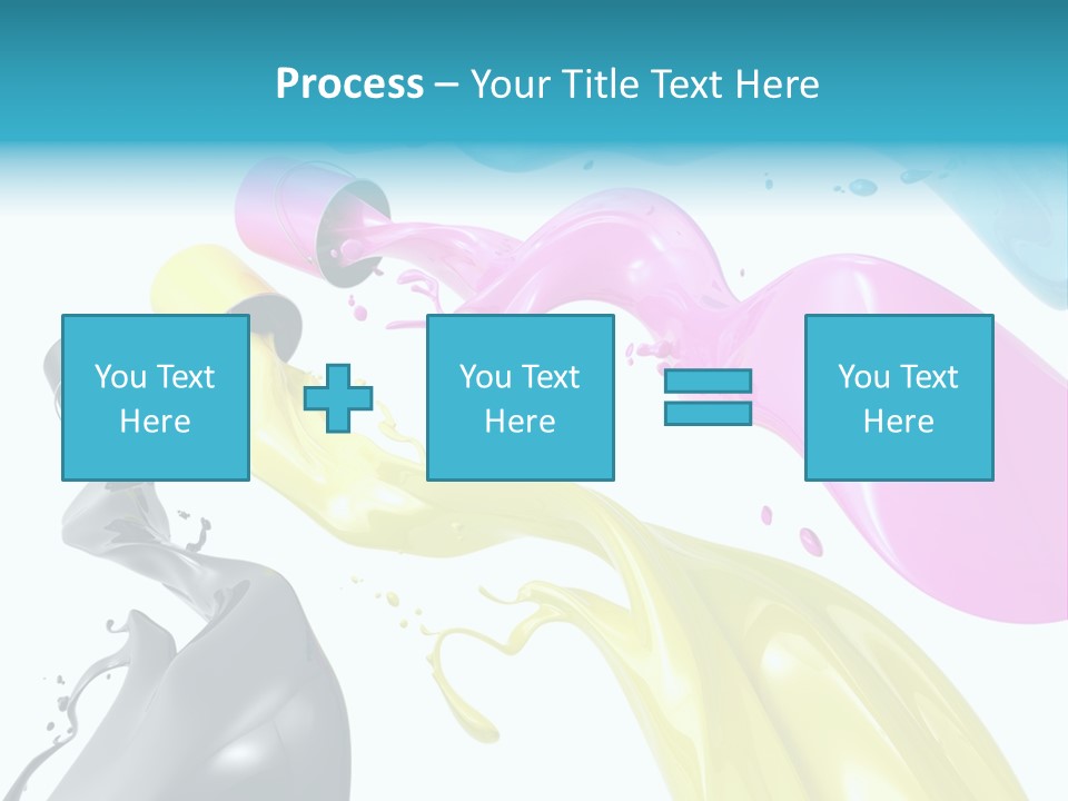Cyan Jelly Art PowerPoint Template
