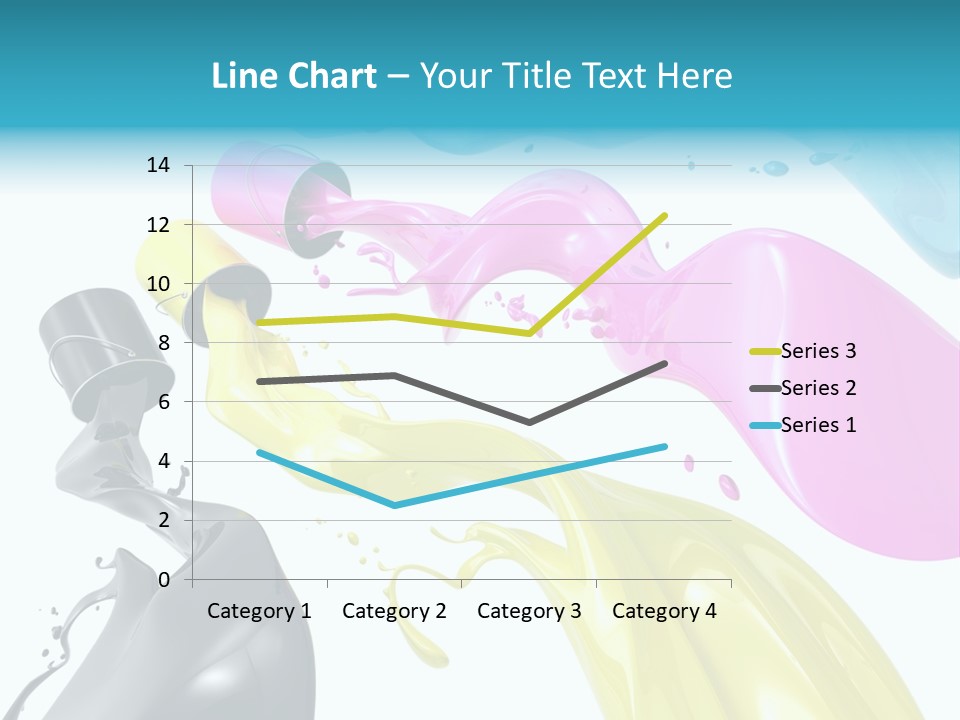 Cyan Jelly Art PowerPoint Template
