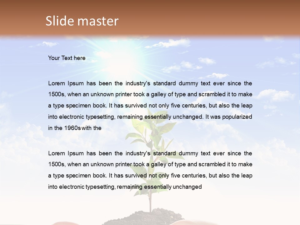 Brown Steel Hot PowerPoint Template