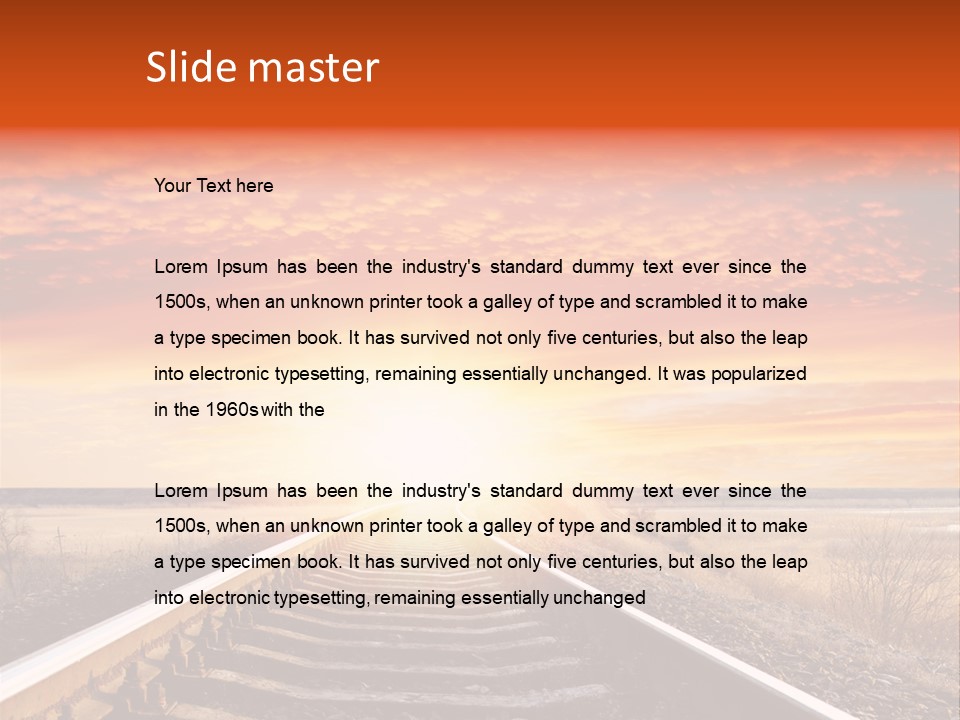 Sunburst Conceptual Background PowerPoint Template