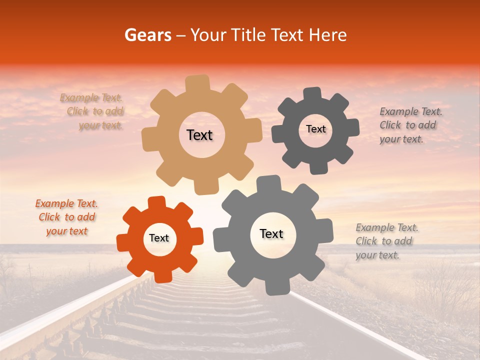 Sunburst Conceptual Background PowerPoint Template