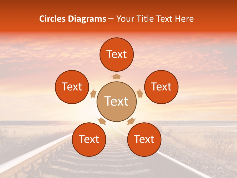 Sunburst Conceptual Background PowerPoint Template