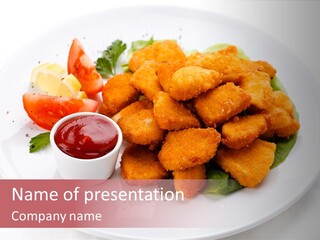 Ketchup Tasty Barbecue PowerPoint Template