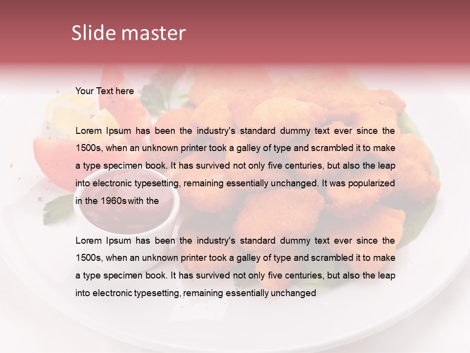 Ketchup Tasty Barbecue PowerPoint Template