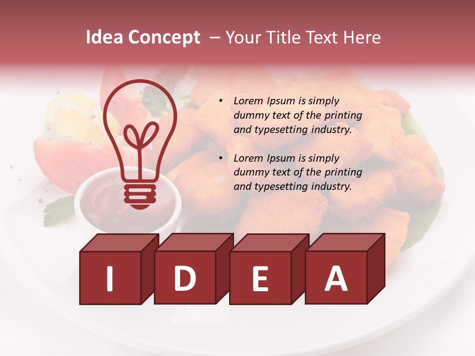 Ketchup Tasty Barbecue PowerPoint Template