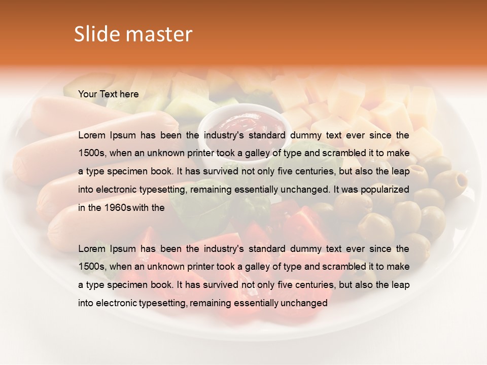 Antipasto Basil Catering PowerPoint Template
