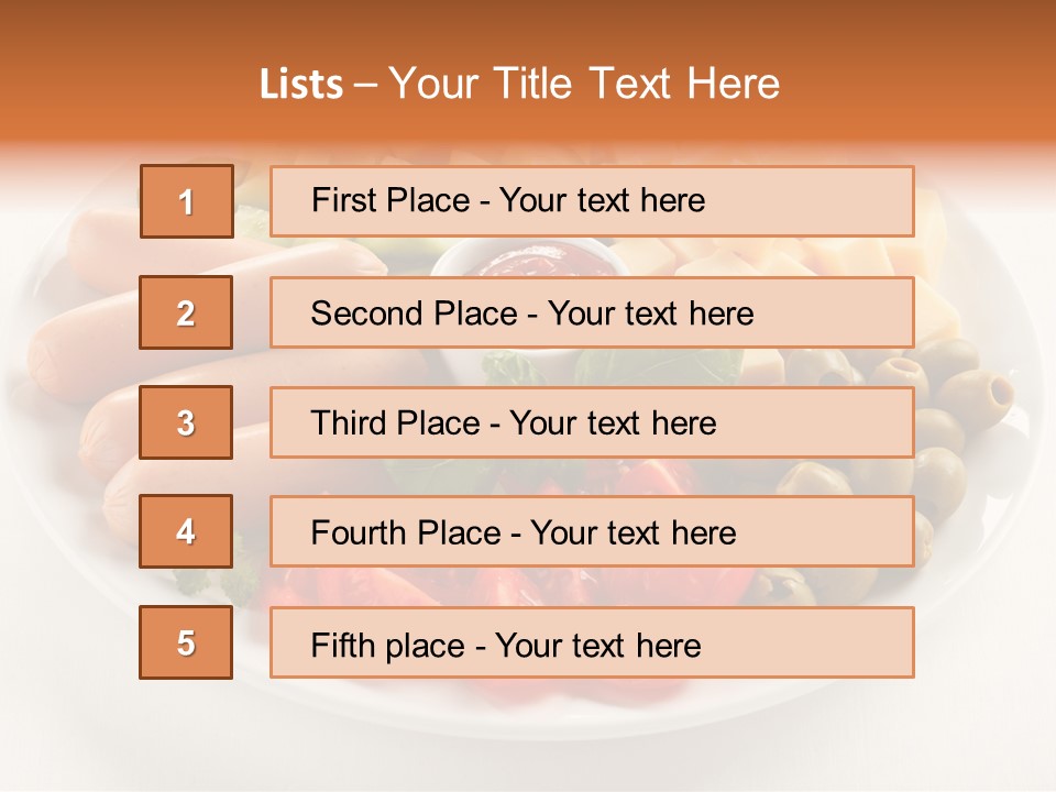 Antipasto Basil Catering PowerPoint Template