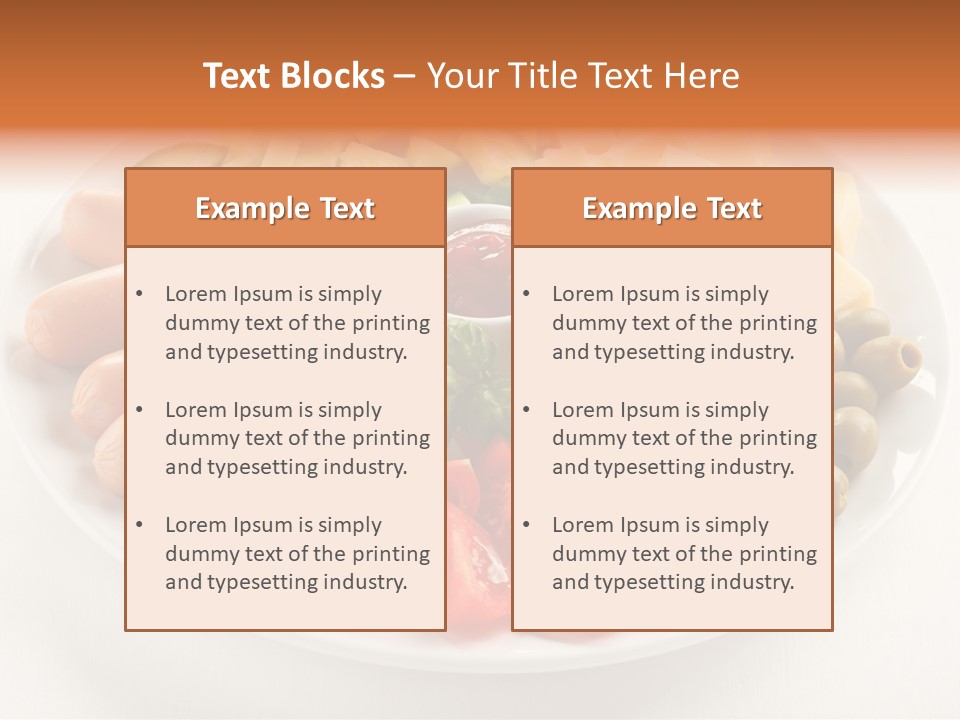 Antipasto Basil Catering PowerPoint Template