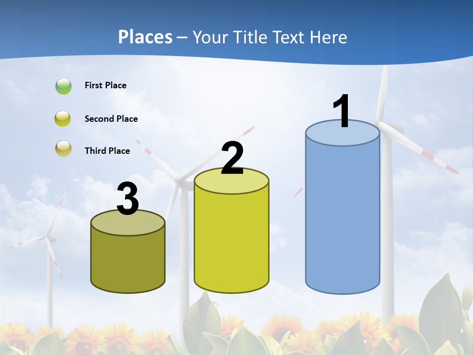 Rotation Resource Wind PowerPoint Template