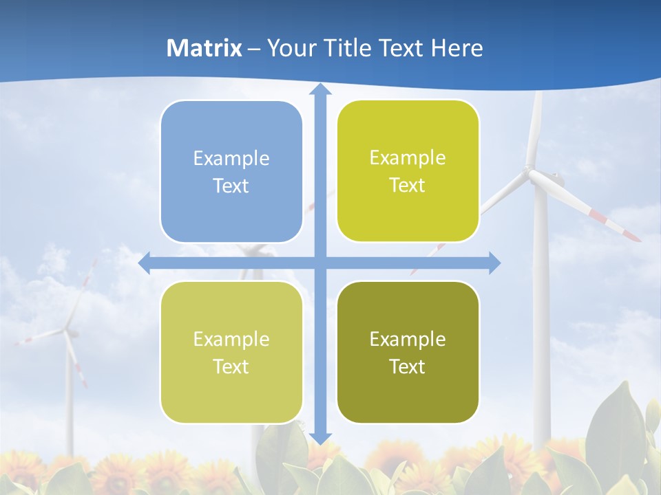 Rotation Resource Wind PowerPoint Template