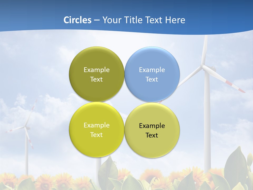 Rotation Resource Wind PowerPoint Template