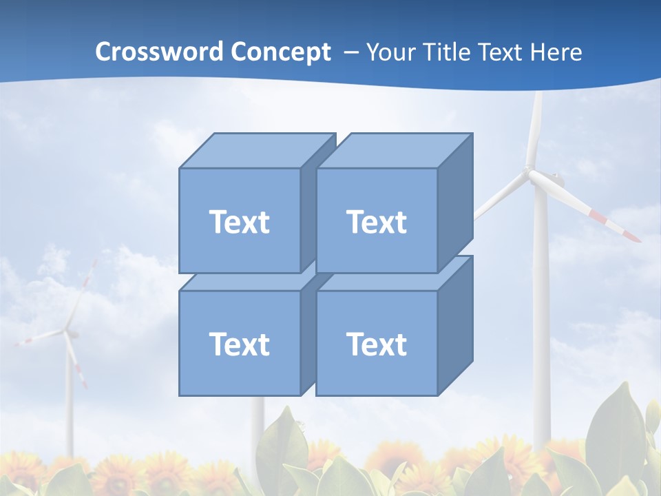 Rotation Resource Wind PowerPoint Template