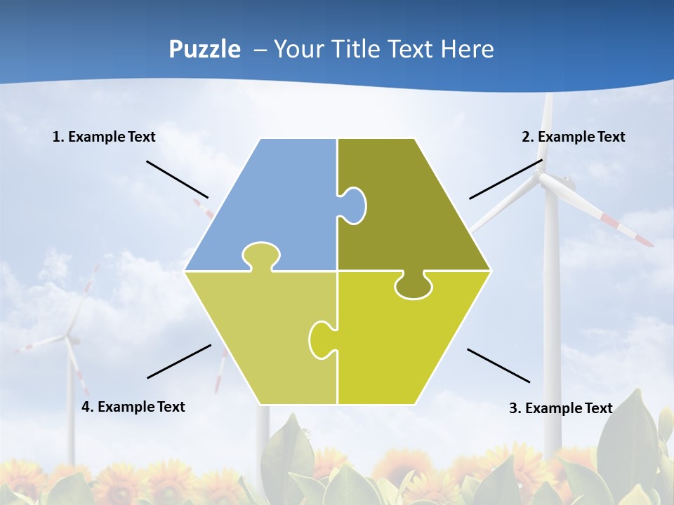 Rotation Resource Wind PowerPoint Template