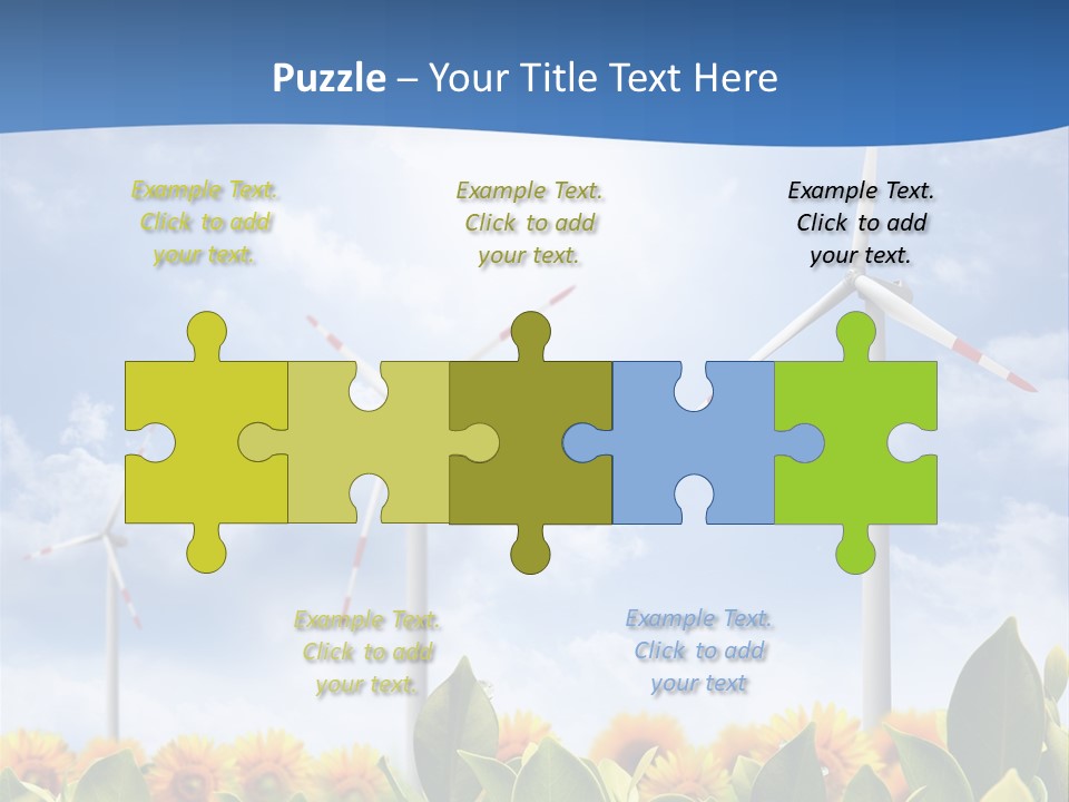 Rotation Resource Wind PowerPoint Template
