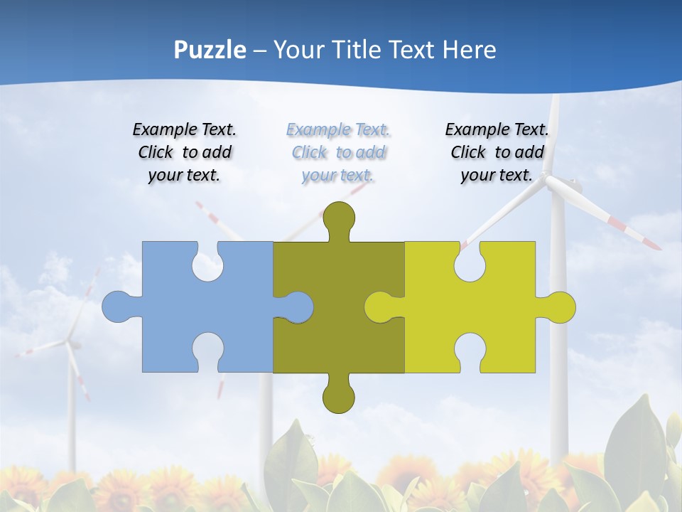Rotation Resource Wind PowerPoint Template