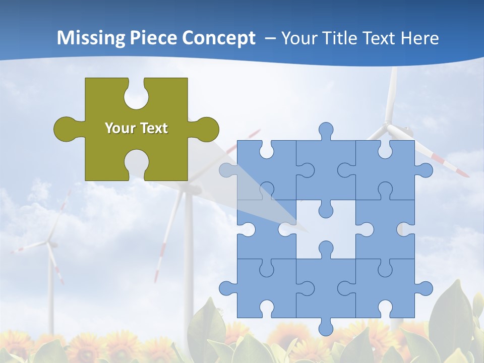 Rotation Resource Wind PowerPoint Template