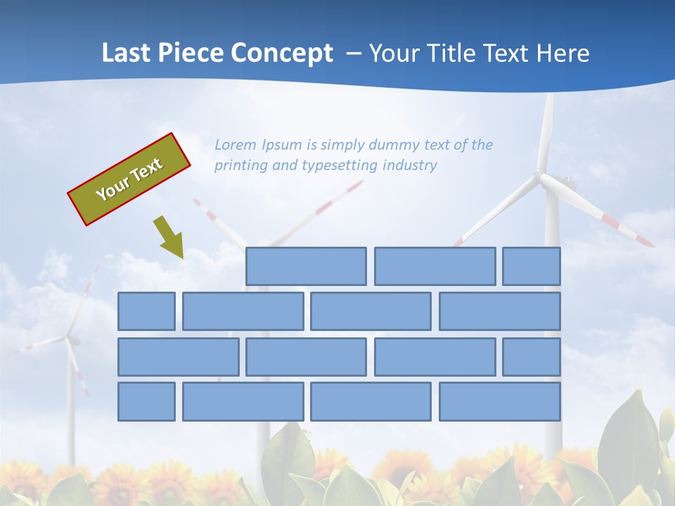 Rotation Resource Wind PowerPoint Template
