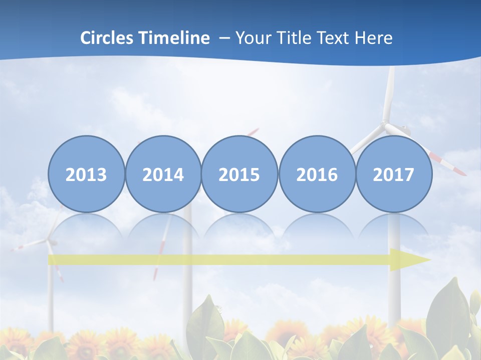 Rotation Resource Wind PowerPoint Template