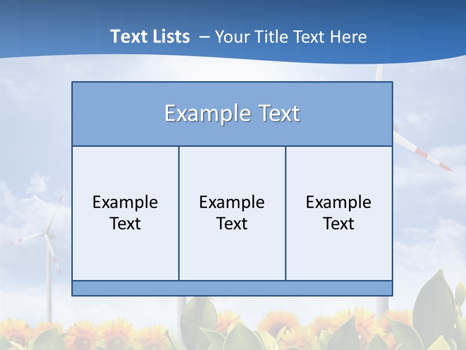 Rotation Resource Wind PowerPoint Template