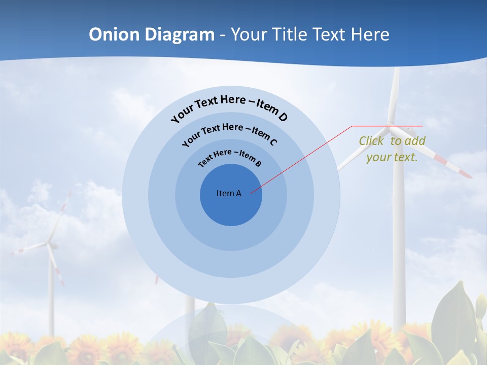 Rotation Resource Wind PowerPoint Template