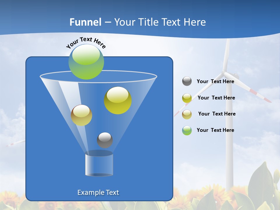 Rotation Resource Wind PowerPoint Template