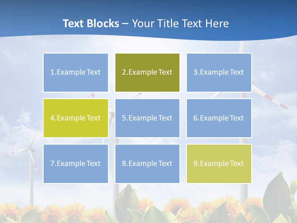Rotation Resource Wind PowerPoint Template